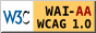 Logotipo conformidad WAI-AA (WCAG 1.0)